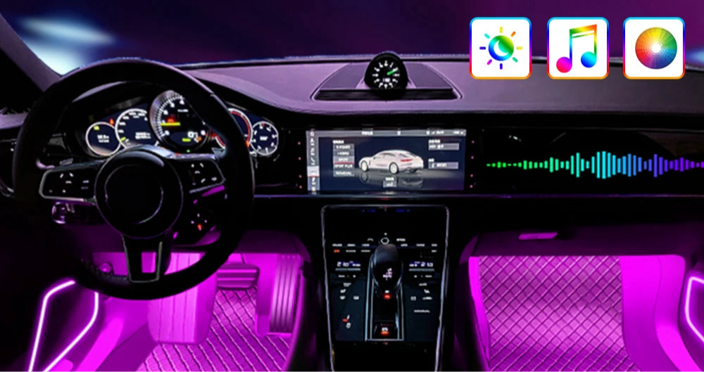Neon LED Car Interior