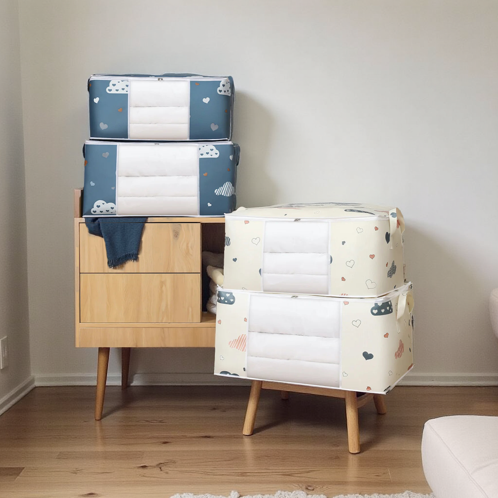Large Capacity Foldable Storage Bags – Clothes, Bedding & More