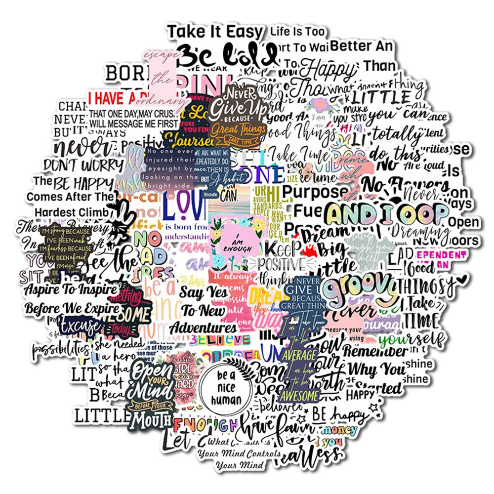 Motivational Phrases Stickers