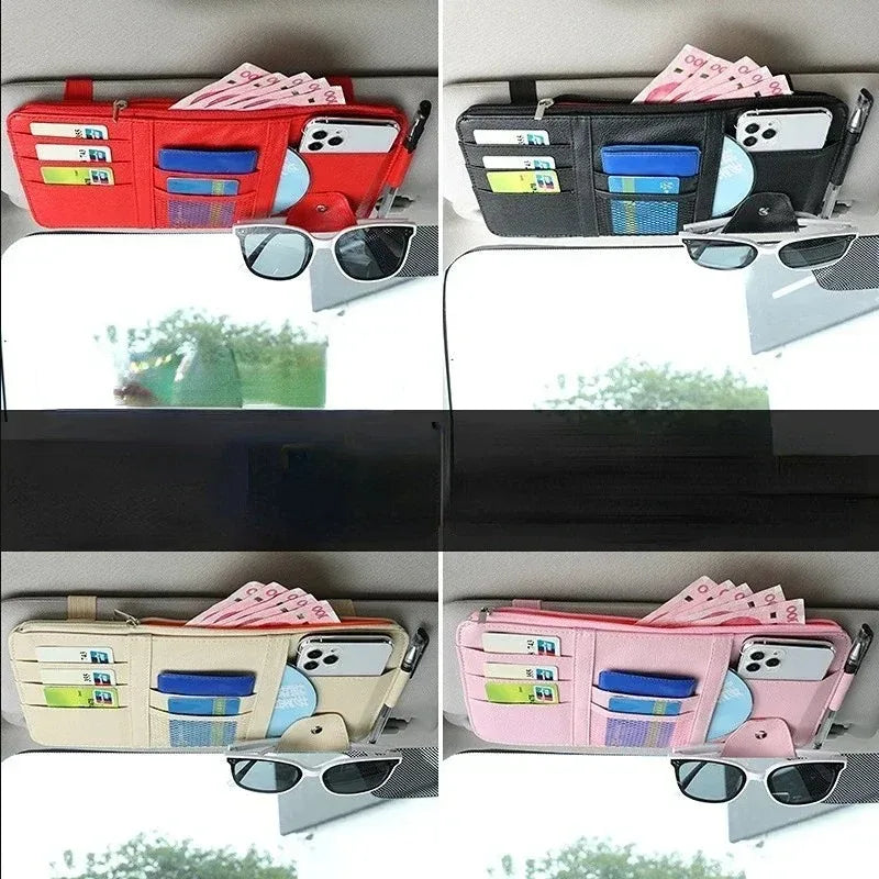 Car Sun Visor Organizer Multi-Pocket
