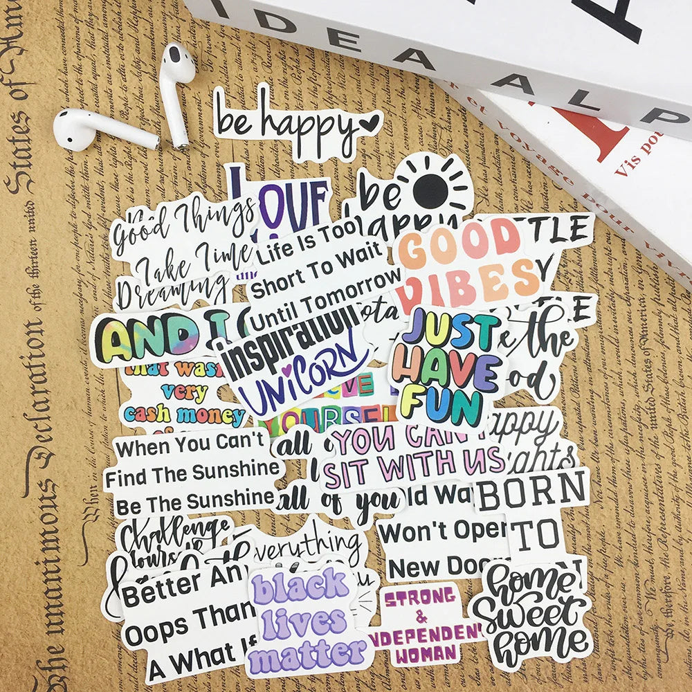 Motivational Phrases Stickers