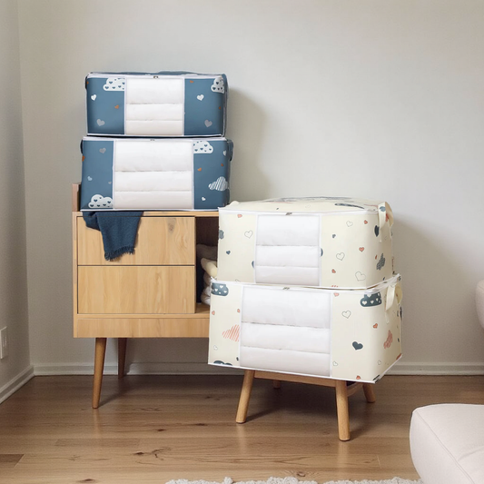 Large Capacity Foldable Storage Bags – Clothes, Bedding & More